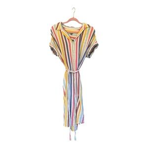 Style & Co Colorful Striped Dress Size Extra Large (XL)